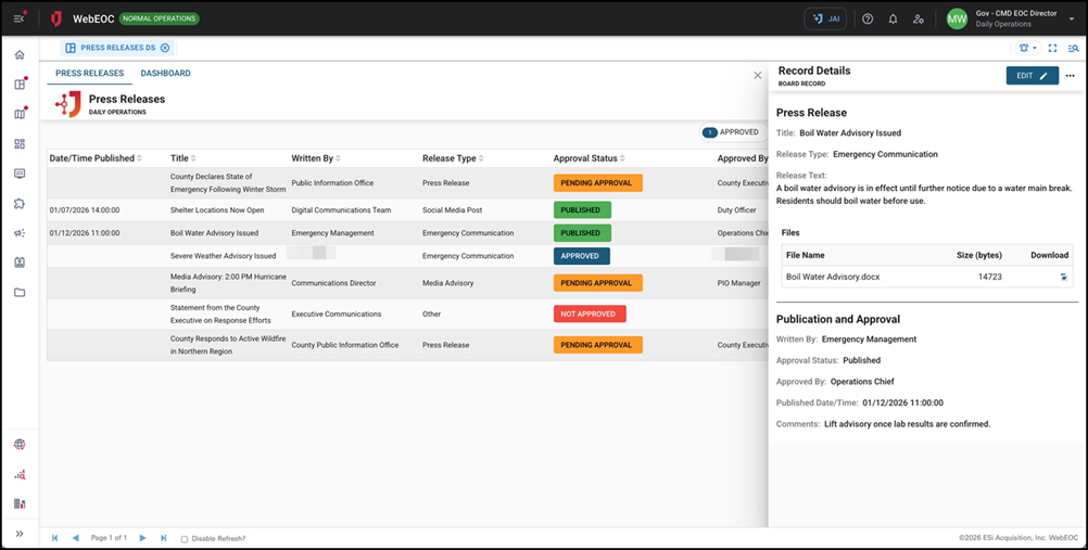 Press Releases DS - Slideout